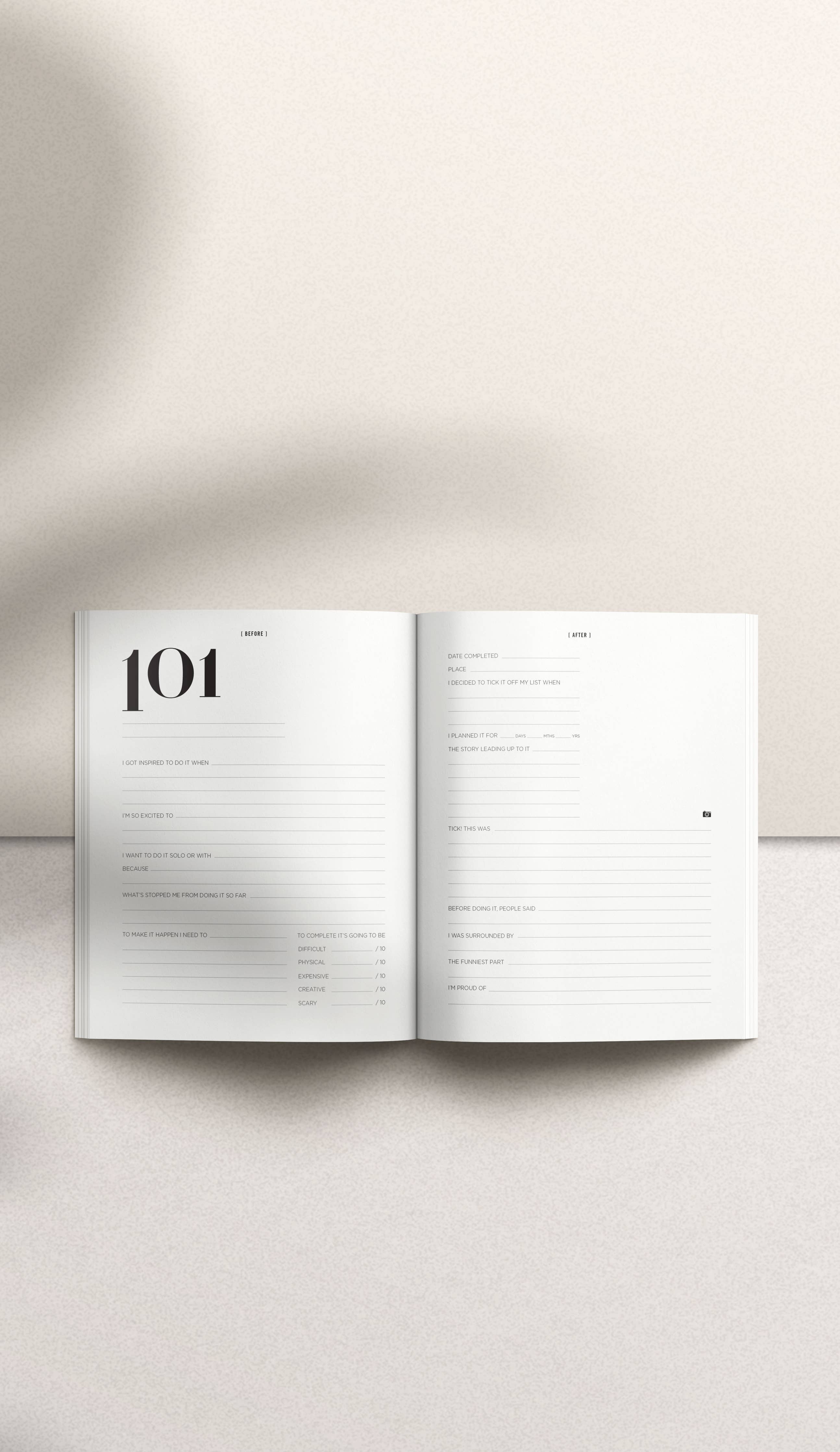 My Bucket List Journal: Beige by Axel & Ash